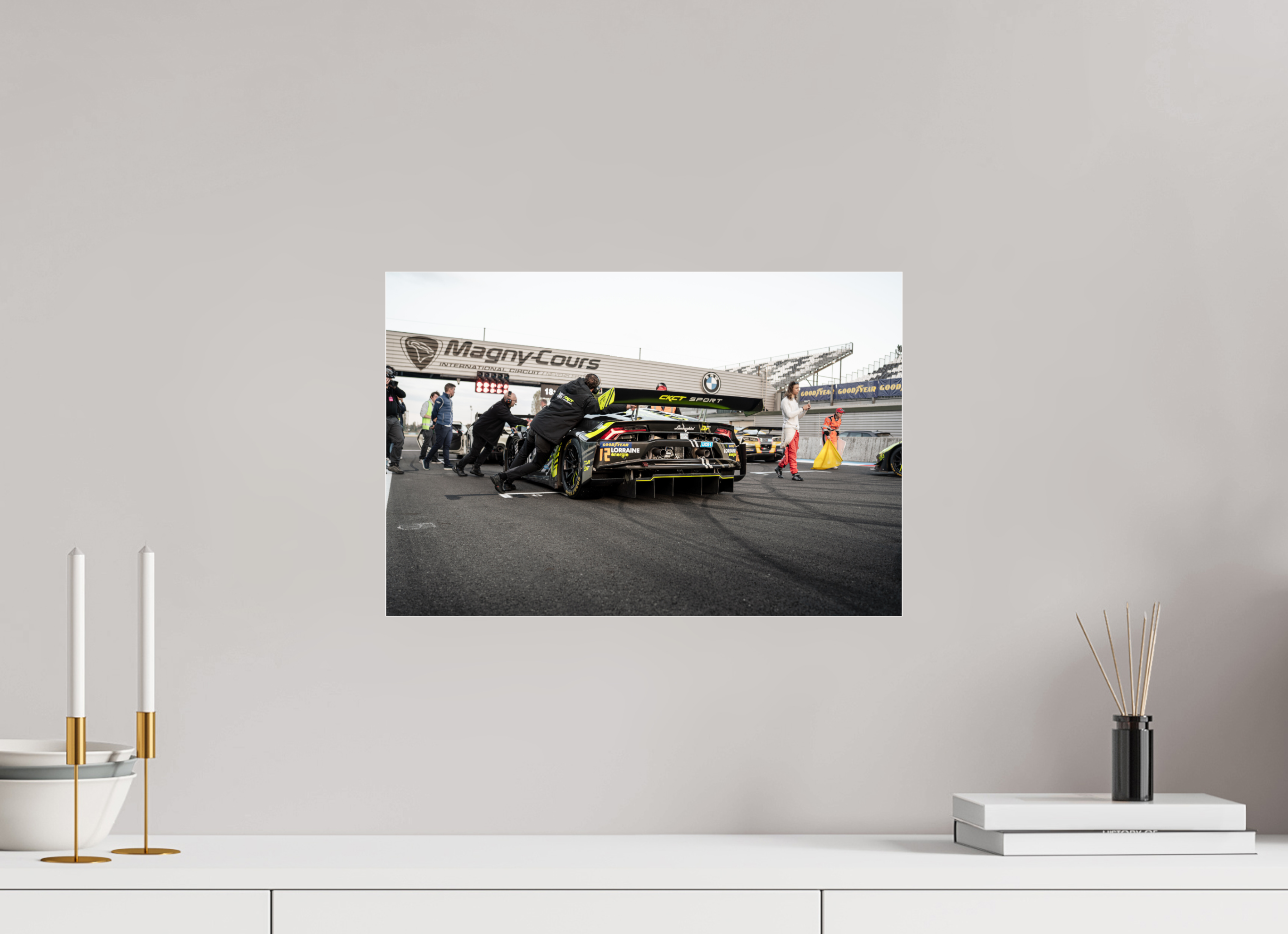 45 x 30 cm, Photo Print Under Acrylic Glass Photographie Murale - Lamborghini Huracan GT3 Evo